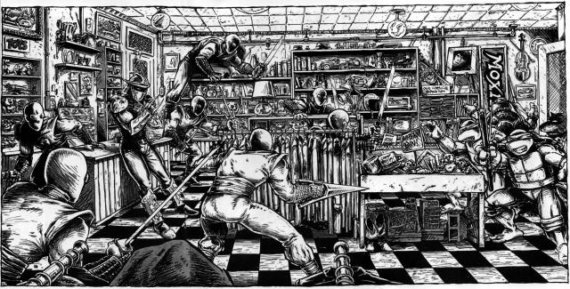 This Shredder doesn't need a robot suit to intimidate.